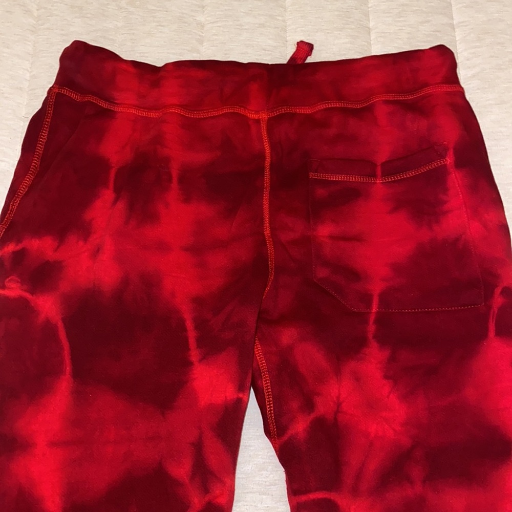 Red tie dye joggers - Picture 4 of 5